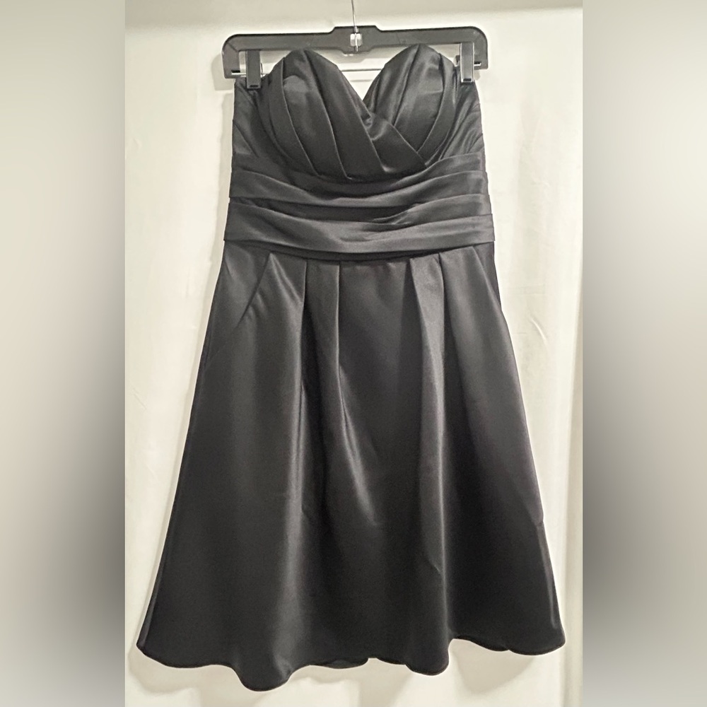 Bill Levkoff Black Strapless Dress